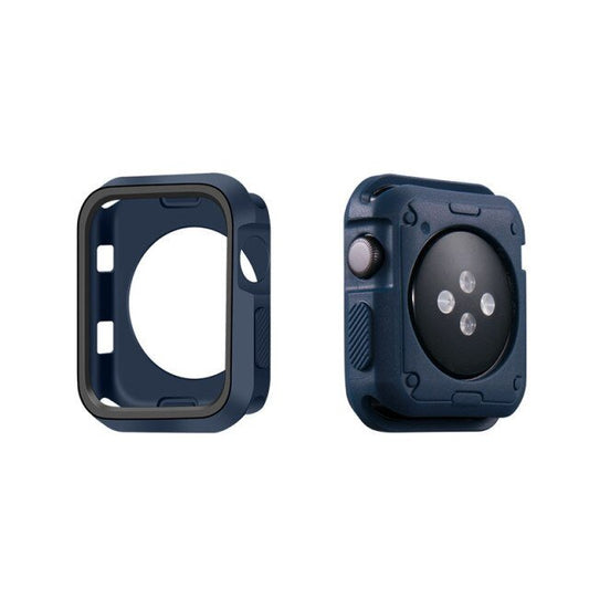 Capa de Proteção Reforçada para Apple Watch Series 4 - 44mm - Azul Escuro / Preto