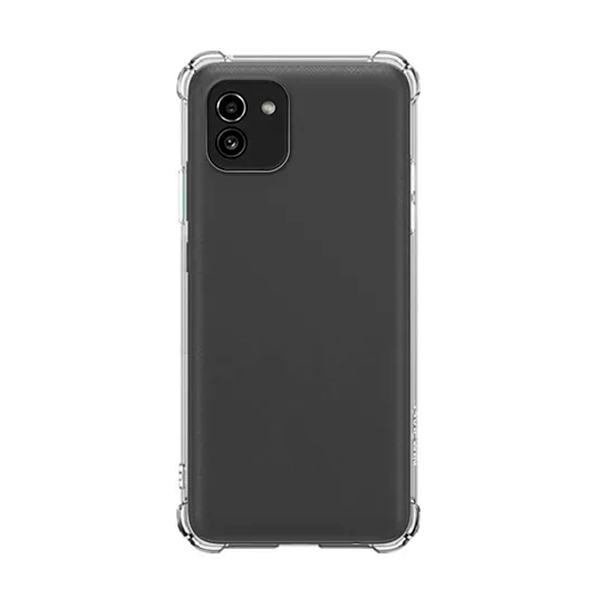 Capa Proteção Traseira Silicone para Samsung Galaxy A03 4G - Transparente