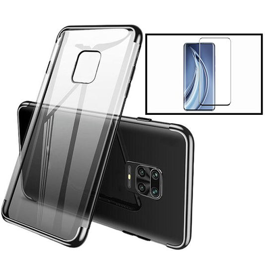 Kit Película de Vidro Temperado GorilasGlass + Capa Proteção Traseira Super Slim para Xiaomi Redmi Note 10 Lite - Preto