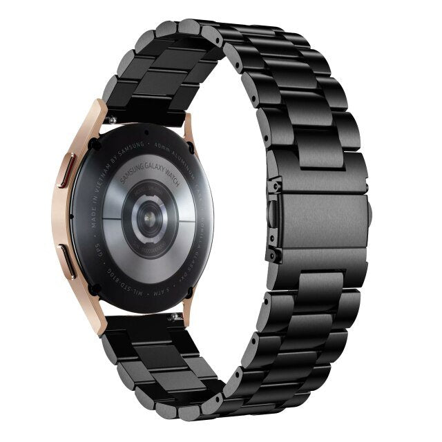 Bracelete de Aço + Ferramenta para Samsung Galaxy Watch4 - 40mm - Preto