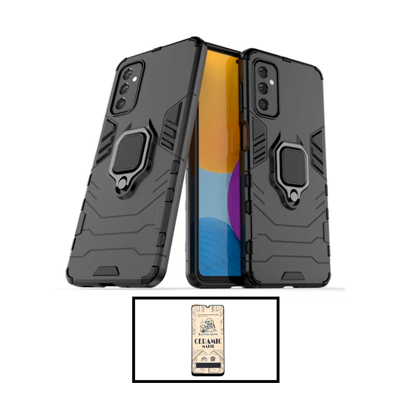 Kit Vidro Temperado Ceramica Full Cover + Capa de Proteção Militar Magnética para Samsung Galaxy A13 5G
