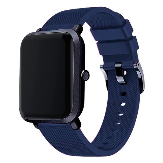 Bracelete Silicone Com Fivela para Amazfit GTR 42mm - Azul Escuro