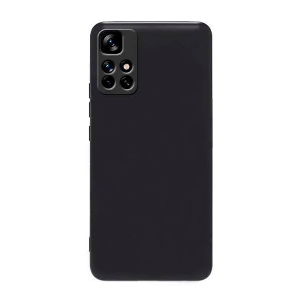 Capa Proteção Traseira Silicone para Xiaomi Poco M4 Pro - Preto