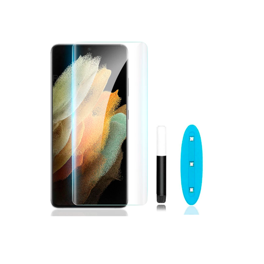 Película de Vidro Curvada Full Glue UV para Xiaomi 12 Pro - Transparente
