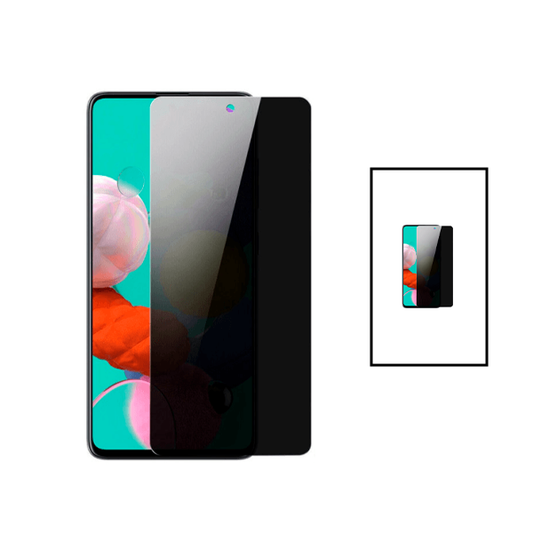Kit 2 Películas de Vidro Temperado Privacidade para Xiaomi Redmi Note 12 Pro - Transperente/Preto