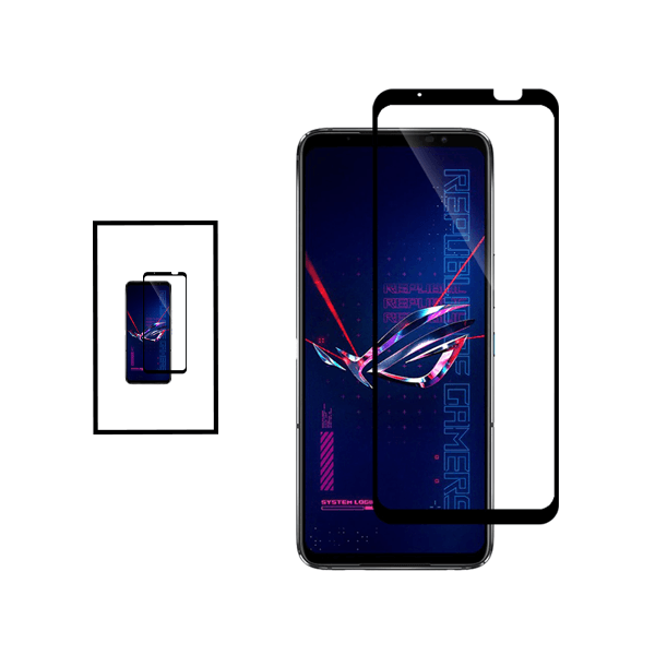 Kit 2 Película de Vidro Temperado GorilasGlass para Asus Rog Phone 6 Pro - Transparente/Preto