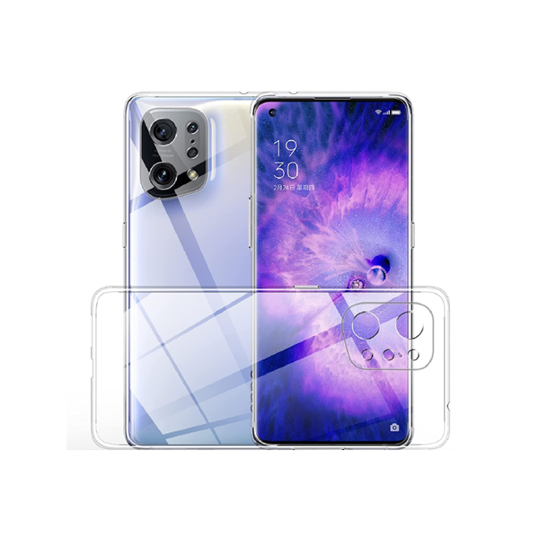 Capa 360° Proteção Frente e Verso para Oppo Find X5 Pro - Transparente