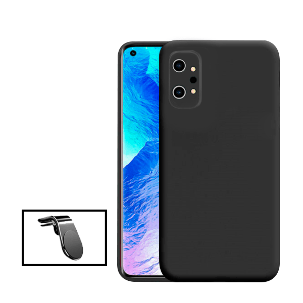 Kit Suporte de Carro Magnético L + Capa Proteção Traseira Silicone para Realme GT Neo2