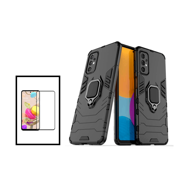 Kit Película de Vidro Temperado GorilasGlass + Capa de Proteção Militar Magnética para Samsung Galaxy A53 5G - Preto