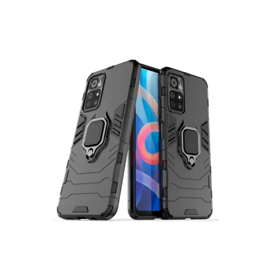 Capa de Proteção Militar Magnética para Xiaomi Poco M4 Pro 5G - Preto