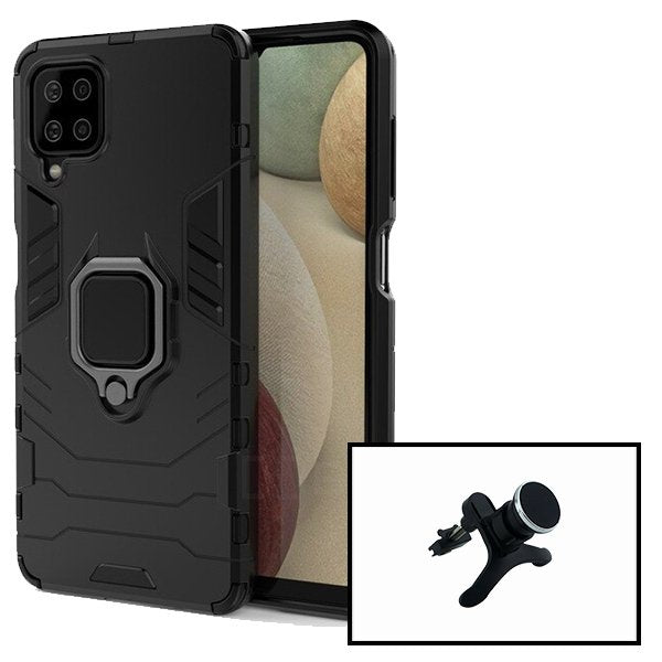 Kit Suporte Magnético Com Pernas + Capa de Proteção Militar Magnética para Samsung Galaxy M12