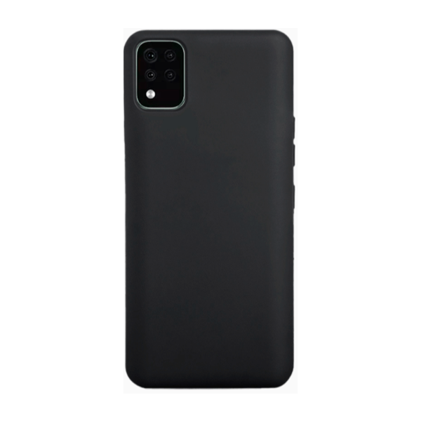 Capa Proteção Traseira Silicone para LG K42 - Preto