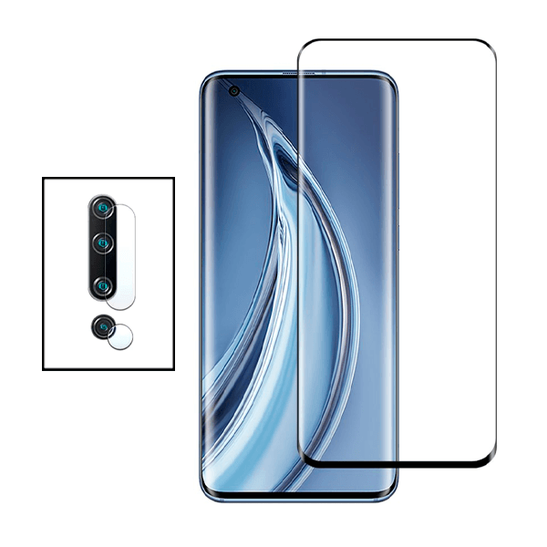 Kit Película Protectora para Câmara Traseira + Película de Vidro Temperado GorilasGlass Curvado para Xiaomi Mi 10 Pro 5G