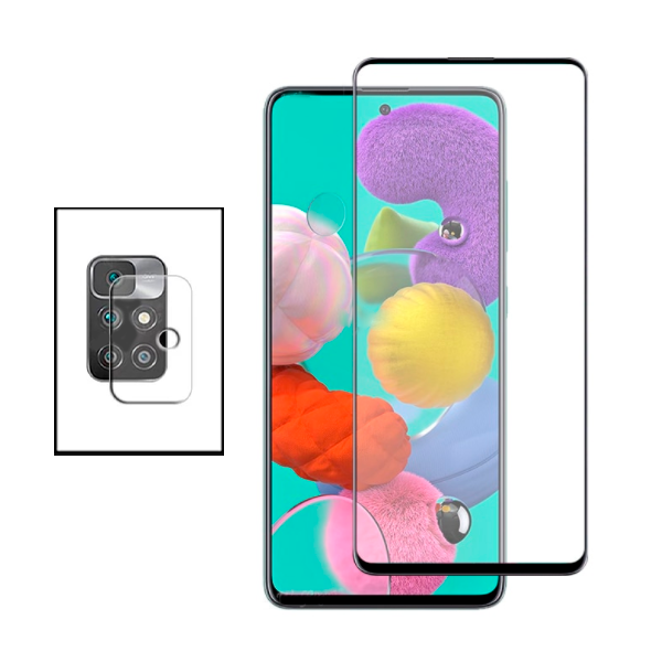 Kit Película Protectora para Câmara Traseira + Película de Vidro Temperado GorilasGlass para Xiaomi Redmi 10 2022 - Transparente/Preto