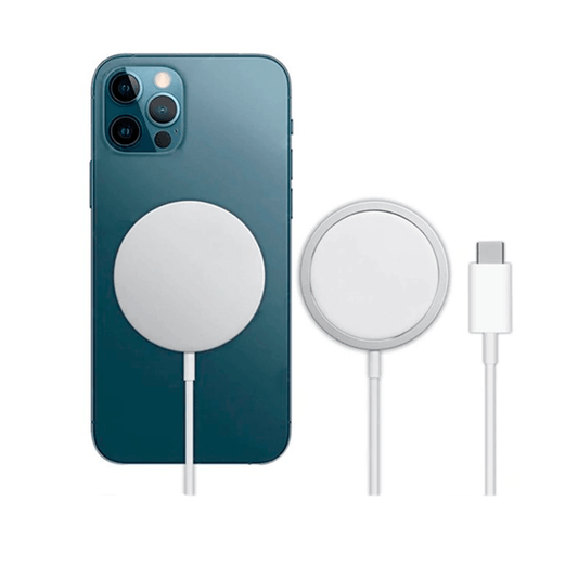 Carregador Sem Fios Carga Rápida para Apple iPhone 13 Pro Max - Branco