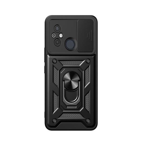 Capa de Proteção Militar Magnética Janela Deslizante Phonecare para Xiaomi Poco C55 - Preto