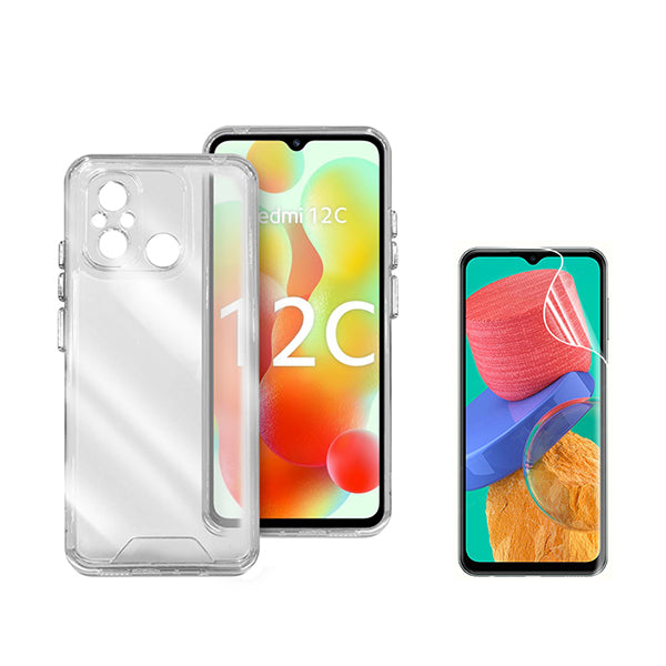 Capa Traseira Super Proteção Transparente Phonecare para Xiaomi Poco C55 - Transparente