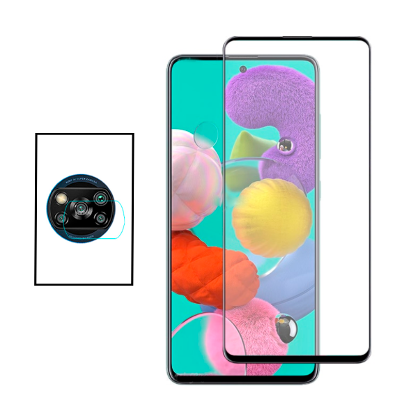 Kit Película Protectora para Câmara Traseira + Película de Vidro Temperado GorilasGlass para Xiaomi Poco X3 Pro