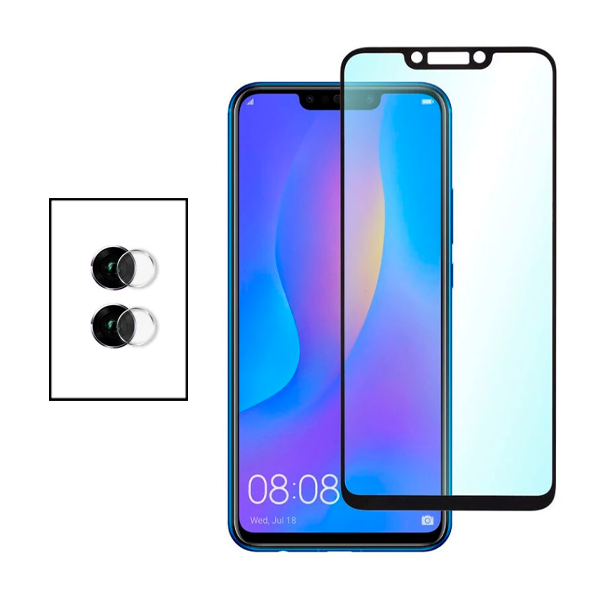 Kit Película Protectora para Câmara Traseira + Película de Vidro Temperado GorilasGlass para Huawei Mate 20 Lite