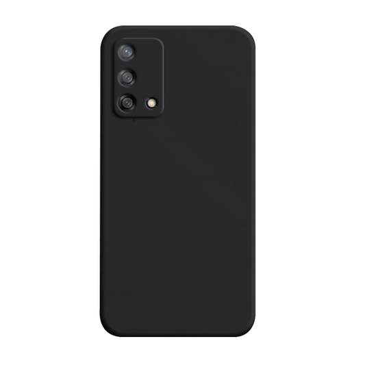 Capa Proteção Traseira Silicone para Oppo Reno6 Lite - Preto