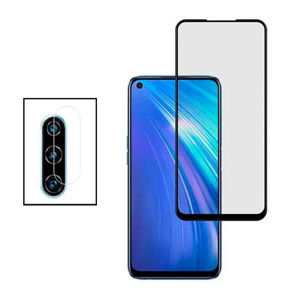 Kit Película Protectora para Câmara Traseira + Película de Vidro Temperado GorilasGlass para Huawei P40 Lite E