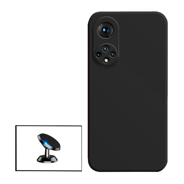 Kit Suporte Magnético + Capa Proteção Traseira Silicone para Huawei Nova 9