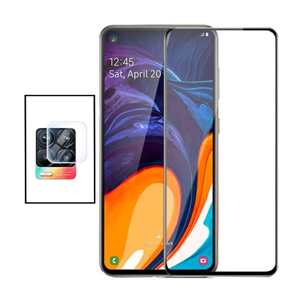 Kit Película Protectora para Câmara Traseira + Película de Vidro Temperado GorilasGlass para Realme 8