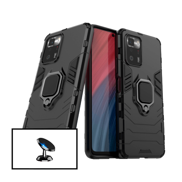 Kit Suporte Magnético + Capa de Proteção Militar Magnética para Xiaomi Poco X3 GT
