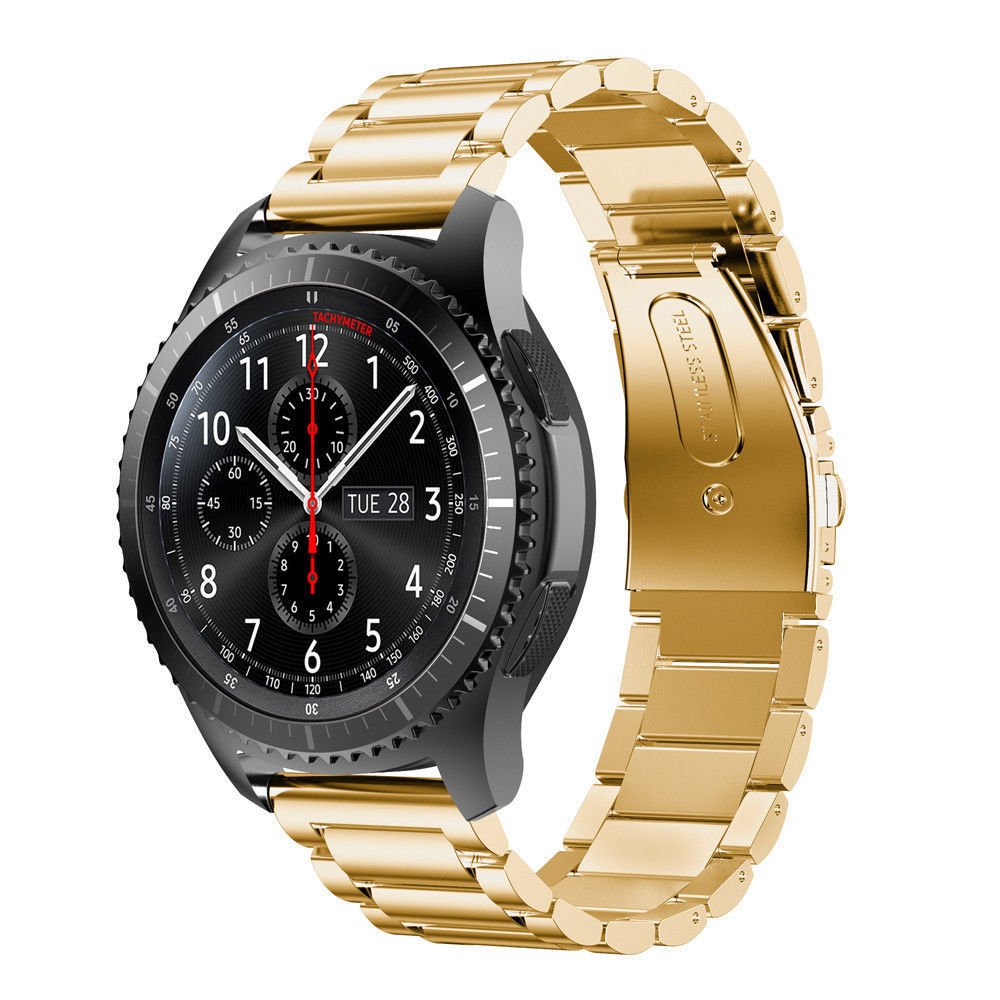 Bracelete de Aço + Ferramenta para Huawei Watch 3 - Ouro