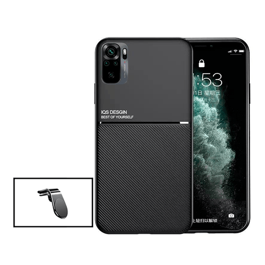 Kit Capa Traseira Magnética Anti Choque + Suporte de Carro Magnético L de Carro para Xiaomi Redmi 10