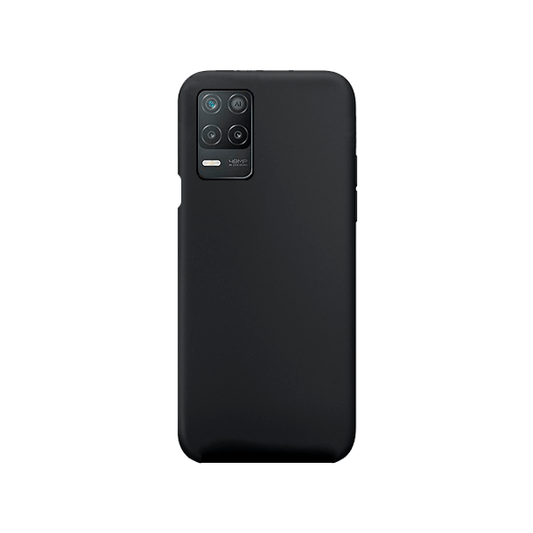 Capa Proteção Traseira Silicone para Realme 8 5G - Preto