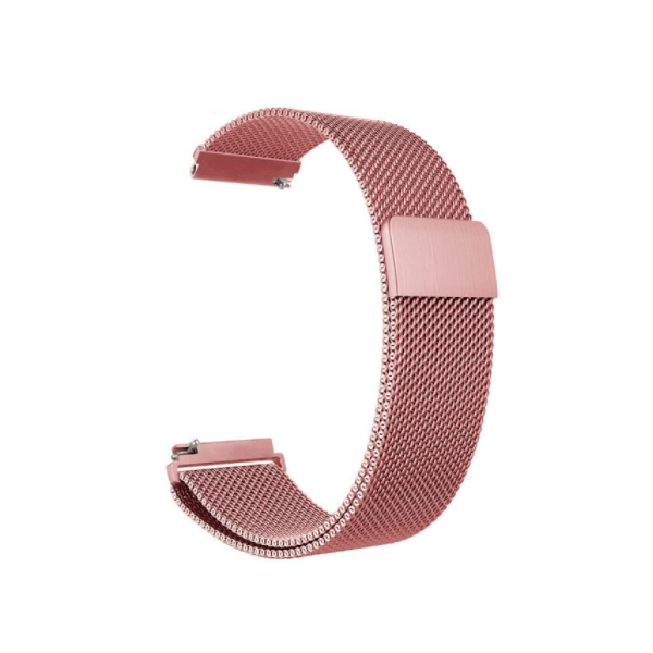 Bracelete Milanese Com Fecho Magnético para Garmin Série Legacy Saga Rey - 40mm - Rosa