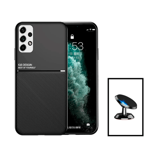 Kit Capa Traseira Magnética Anti Choque + Suporte Magnético para Samsung Galaxy A13 - Preto