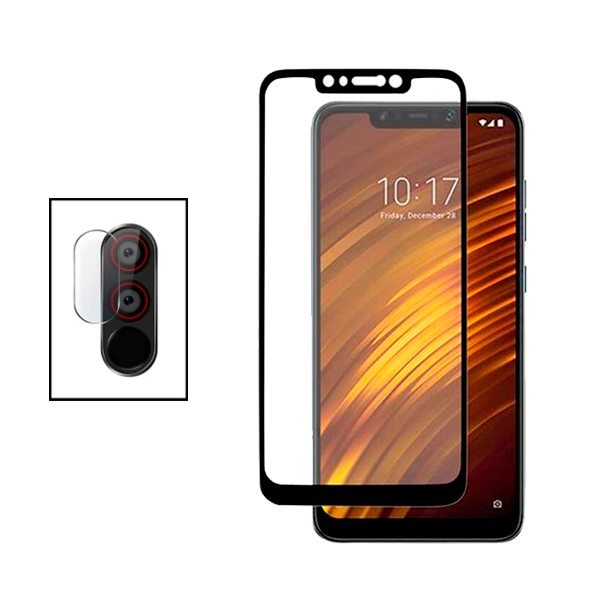 Kit Película Protectora para Câmara Traseira + Película de Vidro Temperado GorilasGlass para Xiaomi Pocophone F1