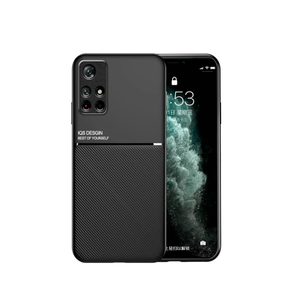 Capa Traseira Magnética Anti Choque para Xiaomi Poco M4 Pro - Preto