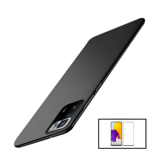 Kit Película de Vidro Temperado GorilasGlass Curvado + Capa Rígida e Fina para Xiaomi Poco X3 GT Preto