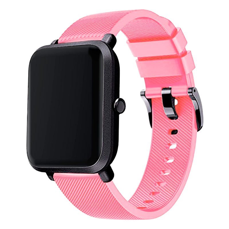 Bracelete Silicone Com Fivela para Garmin Vivomove 3 - 44mm - Rosa