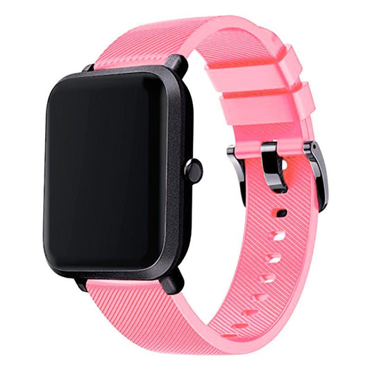 Bracelete Silicone Com Fivela para Garmin Vivomove 3 - 44mm - Rosa