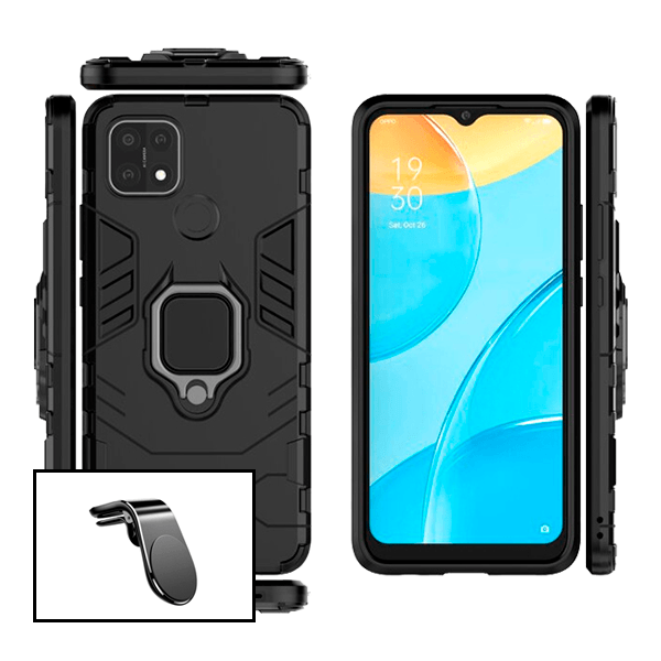 Kit Suporte de Carro Magnético L + Capa de Proteção Militar Magnética para Realme C25S