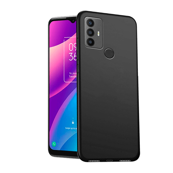 Capa Proteção Traseira Silicone para TCL 30E - Preto