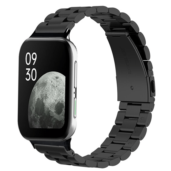 Bracelete de Aço + Ferramenta para Oppo Watch 2 42mm - Preto