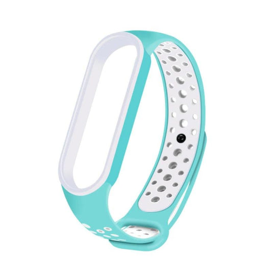 Bracelete Desportiva para Xiaomi Mi Band 5 - Verde / Branco