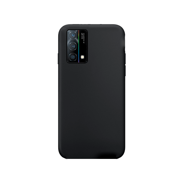 Capa Proteção Traseira Silicone para Oppo K9 - Preto