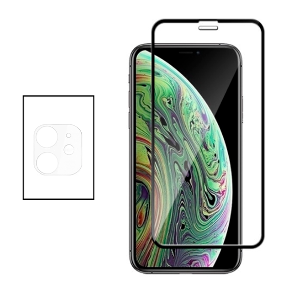 Kit Película Protectora para Câmara Traseira + Película de Vidro Temperado GorilasGlass para iPhone 12