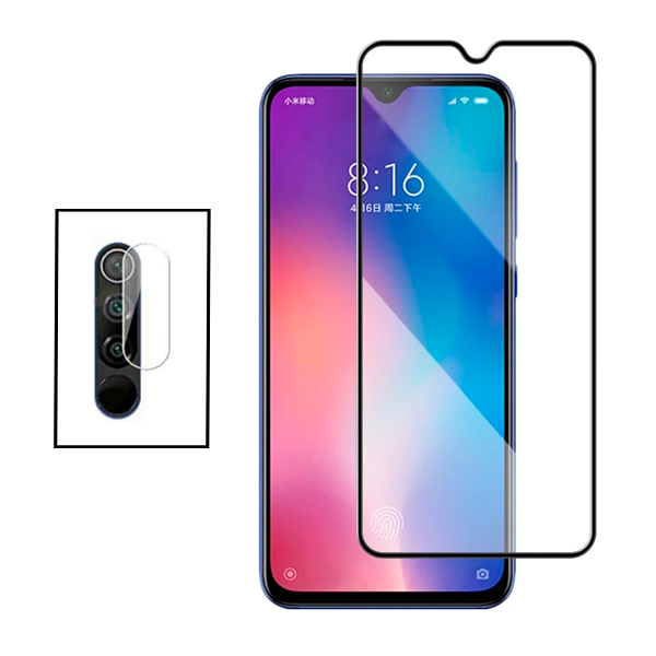 Kit Película Protectora para Câmara Traseira + Película de Vidro Temperado GorilasGlass para Xiaomi Redmi 9 Prime