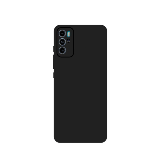 Capa Proteção Traseira Silicone para Motorola Moto G60S - Preto