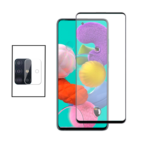 Kit Película Protectora para Câmara Traseira + Película de Vidro Temperado GorilasGlass para Samsung Galaxy M51
