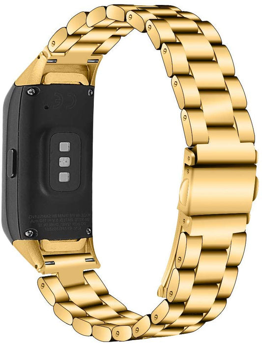 Bracelete de Aço + Ferramenta para Samsung Galaxy Fit (R370) - Ouro