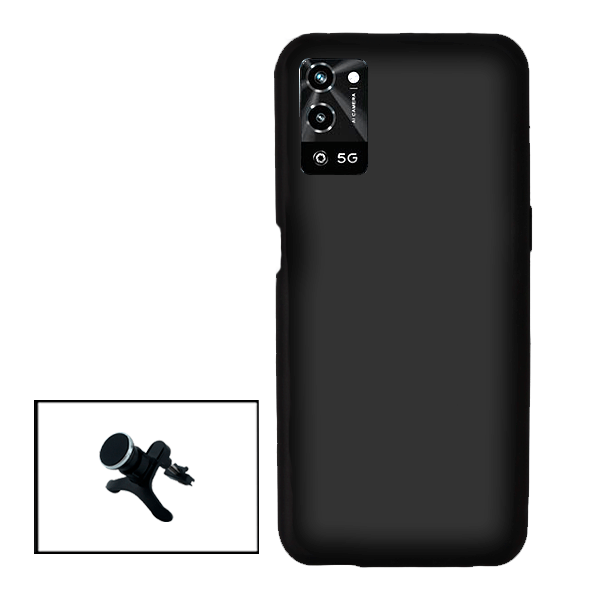Kit Suporte Magnético Com Pernas + Capa Proteção Traseira Silicone para Oppo A56 5G