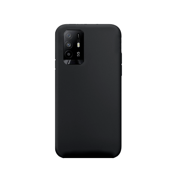 Capa Proteção Traseira Silicone para Oppo A95 5G - Preto